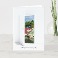Felsgarten und Wasserfall im offenen Beileid