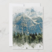Felsgebirge Tannenbäume, die wir noch immer tun Einladung (Rückseite)