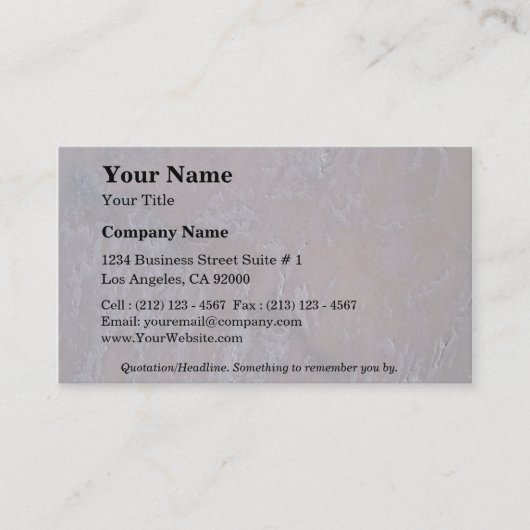 Felsgestein subtil visitenkarte (Vorderseite)