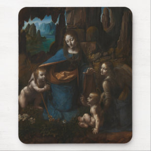 Felsgottesmutter"Maria, Jesuskind, Johannes Mousepad