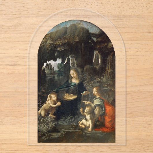Felsgrottenmadonna, Leonardo da Vinci Acryleinladungen (Vorderseite)