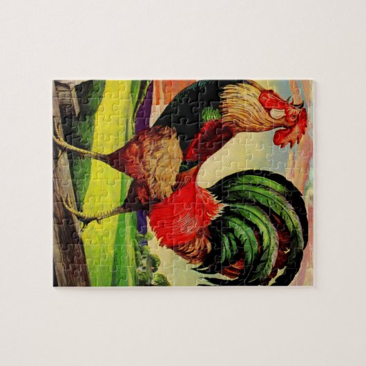 Felsig der hübsche Hahn Puzzle (Horizontal)