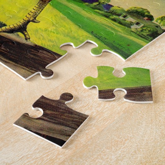 Felsig der hübsche Hahn Puzzle (Seite)