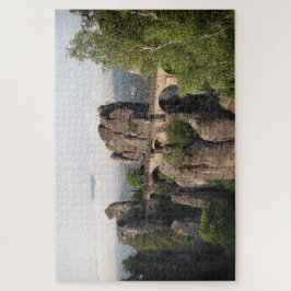 Felsige Bastei Brücke in der sächsischen Schweiz, Puzzle