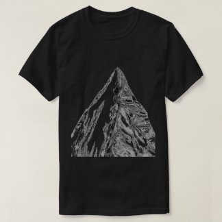 Felsige Bergspitze T-Shirt-Schwarz T-Shirt