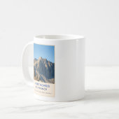 Felsige Gipfel der französischen Alpen Kaffeetasse (Vorderseite Links)