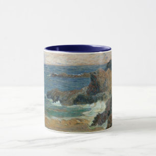 Felsige Küste von Paul Gauguin, Vintage-Impression Tasse