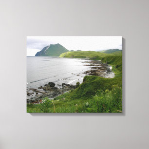 Felsige Massen auf Unalaska Insel Leinwanddruck
