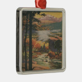 Felsige Nationalpark-Broschüre Mt. # 2 Silbernes Ornament (Rechts)