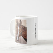 Felsige Pferdecollagen-Tasse Kaffeetasse (Vorderseite Links)