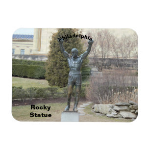 Felsige Statue Philadelphias Magnet