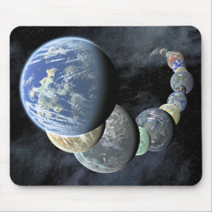Felsige, terrestrische Welten Mousepad