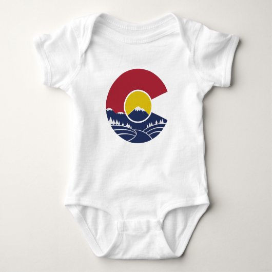 Felsiger Berg Colorado C Baby Strampler (Vorderseite)