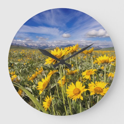 Felsiger Berg Reihe Große Wanduhr (Vorderseite)