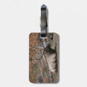 Felsiger Gebirgselch-Gepäckanhänger Gepäckanhänger (Rückseite vertikal)