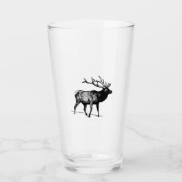Felsiger Gebirgselche Stier Glas