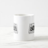 Felsiger GebirgsFiktions-Verfasser-Logo-Abnutzung Kaffeetasse (Mittel)