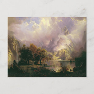 Felsiger Gebirgslandschaft durch Albert Bierstadt, Postkarte