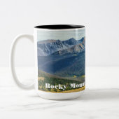 Felsiger Gebirgsnationalpark-Tasse Zweifarbige Tasse (Links)