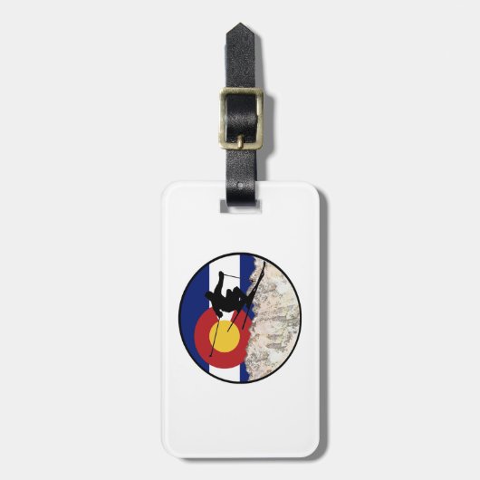 Felsiger Gebirgspass Gepäckanhänger (Vorderseite vertikal)