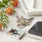 Felsiger Gebirgsshowdown - Schlüsselanhänger (Seite)