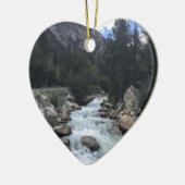 Felsiger Gebirgsstrom Keramik Ornament (Links)