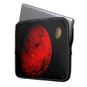 Felsiger Mond des roten Planeten Laptopschutzhülle (Vorderseite Links)