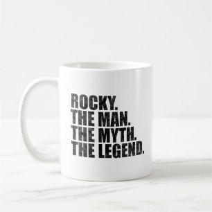 Felsiger Name, Rocky Der Mann Der Mythos Die Legen Kaffeetasse