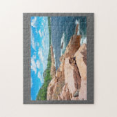 Felsiger Sommer-Meerblickacadia-Nationalpark Maine Puzzle (Vertikal)