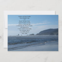 Felsiger Strand-Hochzeits-Einladungen