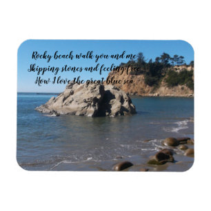 Felsiger Strand-Liebe Magnet
