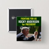 Felsiges Anderson für Präsidentenknopf Button (Vorne & Hinten)