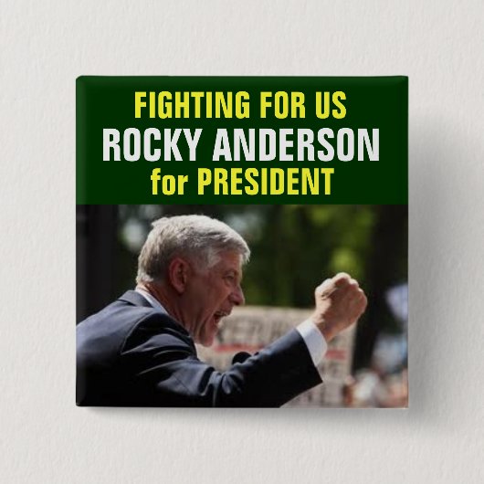 Felsiges Anderson für Präsidentenknopf Button (Vorderseite)