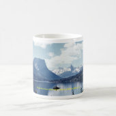 Felsiges Mountainseeansicht, Glacier Nationalpark, Kaffeetasse (Mittel)