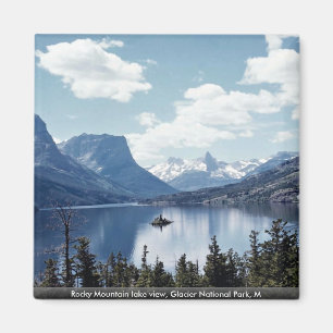 Felsiges Mountainseeansicht, Glacier Nationalpark, Magnet