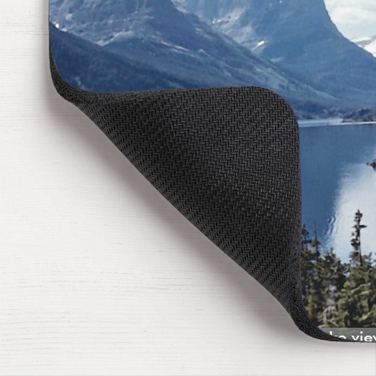 Felsiges Mountainseeansicht, Glacier Nationalpark, Mousepad (Ecke)