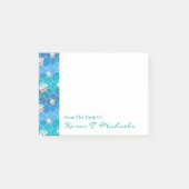 Felsiges Seemuster | addieren Ihren Namen Post-it Klebezettel (Vorderseite)