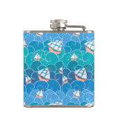 Felsiges Seemuster Flachmann (Rückseite)