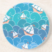 Felsiges Seemuster Getränkeuntersetzer (Vorne)