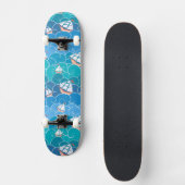 Felsiges Seemuster Skateboard (Vorderseite)
