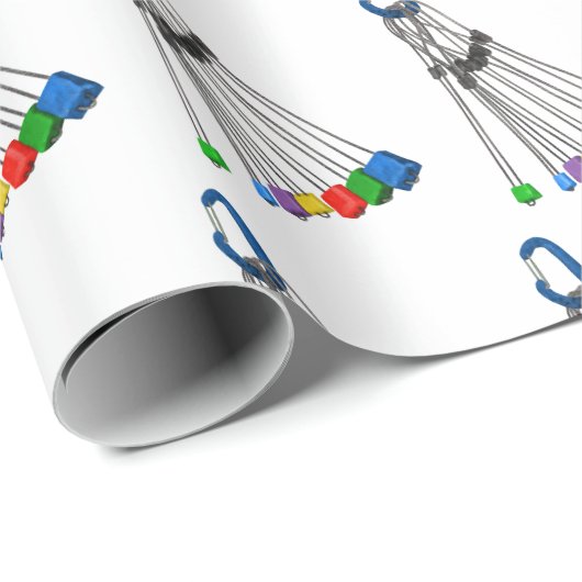 Felskletter Naturschutzausrüstung Geschenkpapier (Rolleneckpunkt)