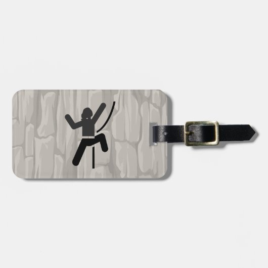 Felskletterdesign Gepäckanhänger (Vorderseite horizontal)