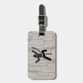 Felskletterdesign Gepäckanhänger (Vorderseite vertikal)