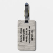 Felskletterdesign Gepäckanhänger (Rückseite vertikal)