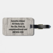 Felskletterdesign Gepäckanhänger (Rückseite horizontal)