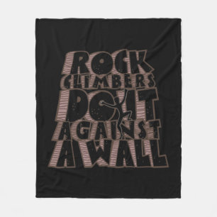 Felskletterer tun es gegen ein Wall-Fun-Klettern Fleecedecke