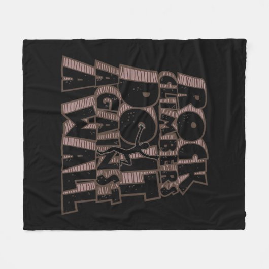 Felskletterer tun es gegen ein Wall-Fun-Klettern Fleecedecke (Vorderseite (Horizontal))