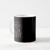 Felskletterer tun es gegen ein Wall-Fun-Klettern Kaffeetasse (Vorderseite Links)