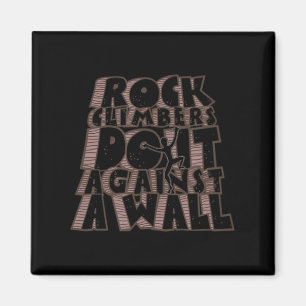 Felskletterer tun es gegen ein Wall-Fun-Klettern Magnet