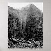 Felsklippen beim Fox Glacier Poster (Vorne)